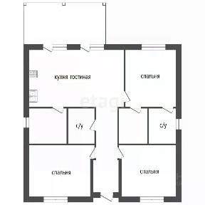 Продается 1-этажный дом, 120 м²