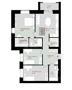Продается 3-комн. квартира, 92,7 м²