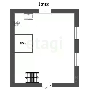 Продается 2-этажный дом, 42,1 м²