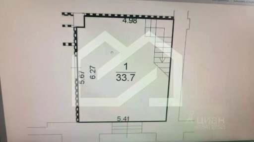 Продается торговая площадь, 33,7 м²