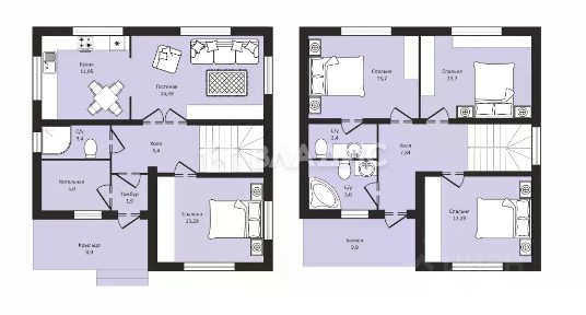 Продается 2-этажный дом, 143 м²