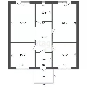 Продается 1-этажный дом, 91 м²