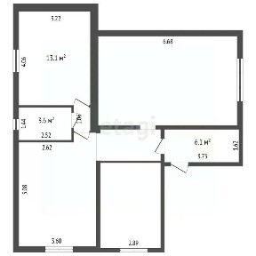 Продается 1-этажный дом, 92,9 м²