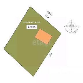 Продается 1-этажный дом, 28,6 м²