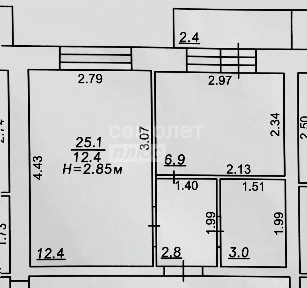 Продается 1-комн. квартира, 25,1 м²