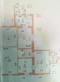 Продается 1/3 часть дома, 61,7 м²