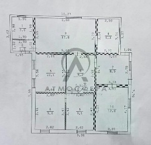 Продается 1-этажный дом, 95,4 м²