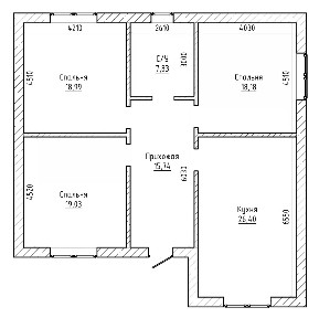 Продается 1-этажный дом, 135 м²
