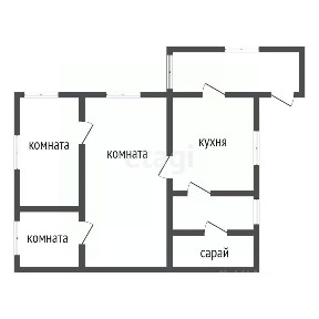 Продается 1-этажный дом, 55,4 м²