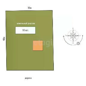 Продается 1-этажный дом, 21 м²