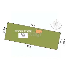 Продается участок, 6,8 сот.