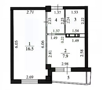 Продается 1-комн. квартира, 30,8 м²