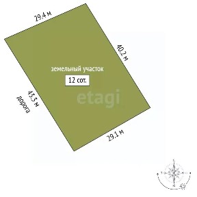 Продается участок, 12 сот.