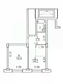 Продается 1-комн. квартира, 39 м²