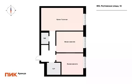 Сдается 3-комн. квартира, 53,9 м²