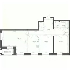 Продается 3-комн. квартира, 94,8 м²