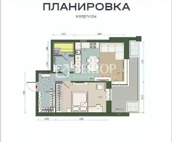 Продается 1-комн. квартира, 50,3 м²