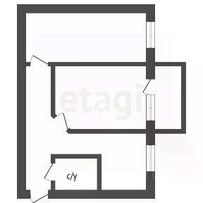 Продается 2-комн. квартира, 41,6 м²