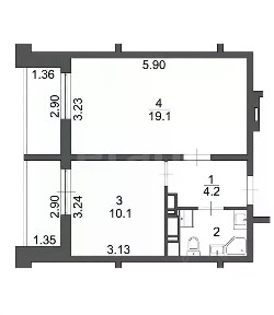 Продается 1-комн. квартира, 37 м²