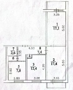 Продается 3-комн. квартира, 66,1 м²