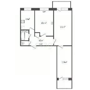 Продается 3-комн. квартира, 60 м²