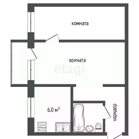 Продается 2-комн. квартира, 41,5 м²