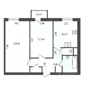 Продается 2-комн. квартира, 48 м²