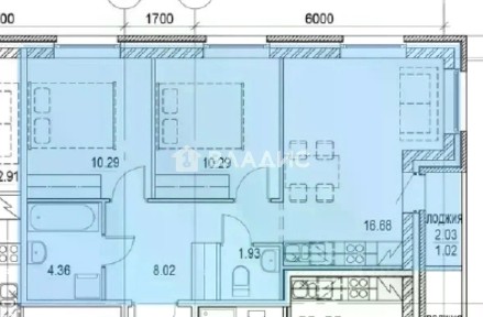 Продается 2-комн. квартира, 52 м²