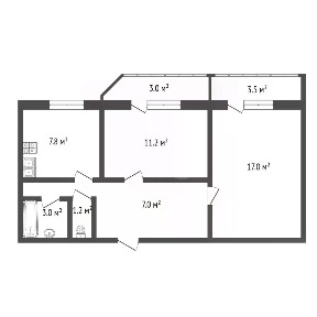 Продается 2-комн. квартира, 48,4 м²