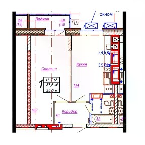 Продается 1-комн. квартира, 37,5 м²