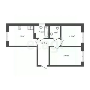 Продается 3-комн. квартира, 65,4 м²