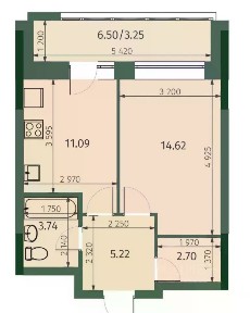 Сдается 1-комн. квартира, 37,4 м²