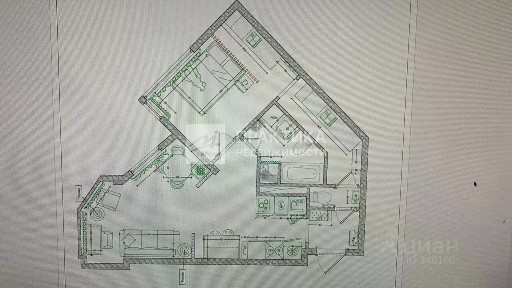 Продается квартира свободной планировки, 40,8 м²
