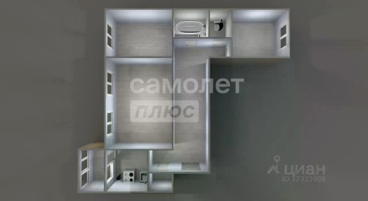 Продается 3-комн. квартира, 73 м²
