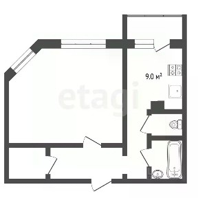 Продается 1-комн. квартира, 42,3 м²