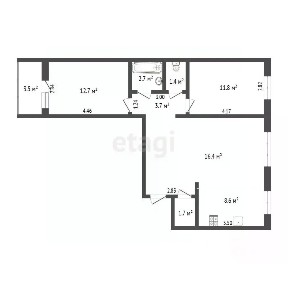 Продается 3-комн. квартира, 65,9 м²