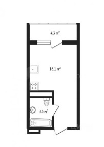 Продается студия, 20,5 м²