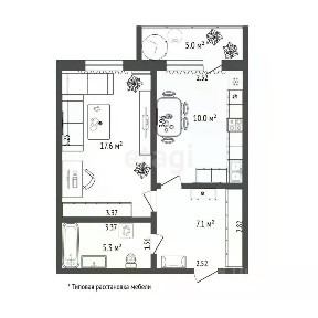 Продается 1-комн. квартира, 40,2 м²