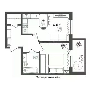 Продается 1-комн. квартира, 33,1 м²