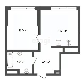 Продается 1-комн. квартира, 37,9 м²