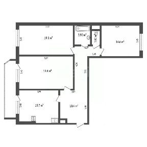 Продается 3-комн. квартира, 92 м²