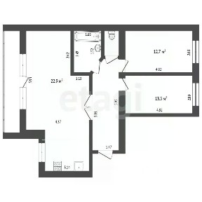 Продается 3-комн. квартира, 73,9 м²