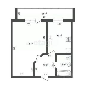 Продается 1-комн. квартира, 34 м²