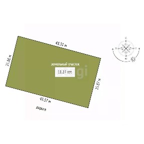 Продается участок, 11 сот.