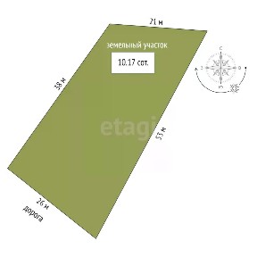 Продается участок, 10,2 сот.