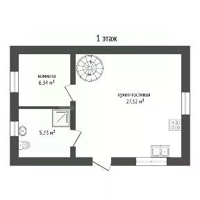 Продается 2-этажный дом, 81,5 м²