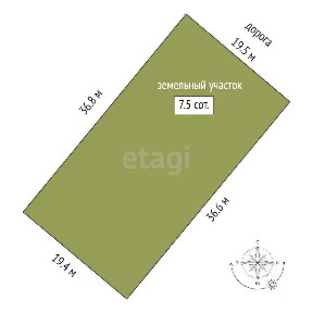 Продается участок, 7,5 сот.