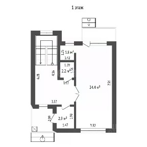 Продается 2-этажный таунхаус, 87,8 м²