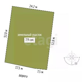 Продается 2-этажный дом, 30 м²