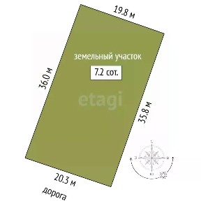 Продается участок, 7,18 сот.